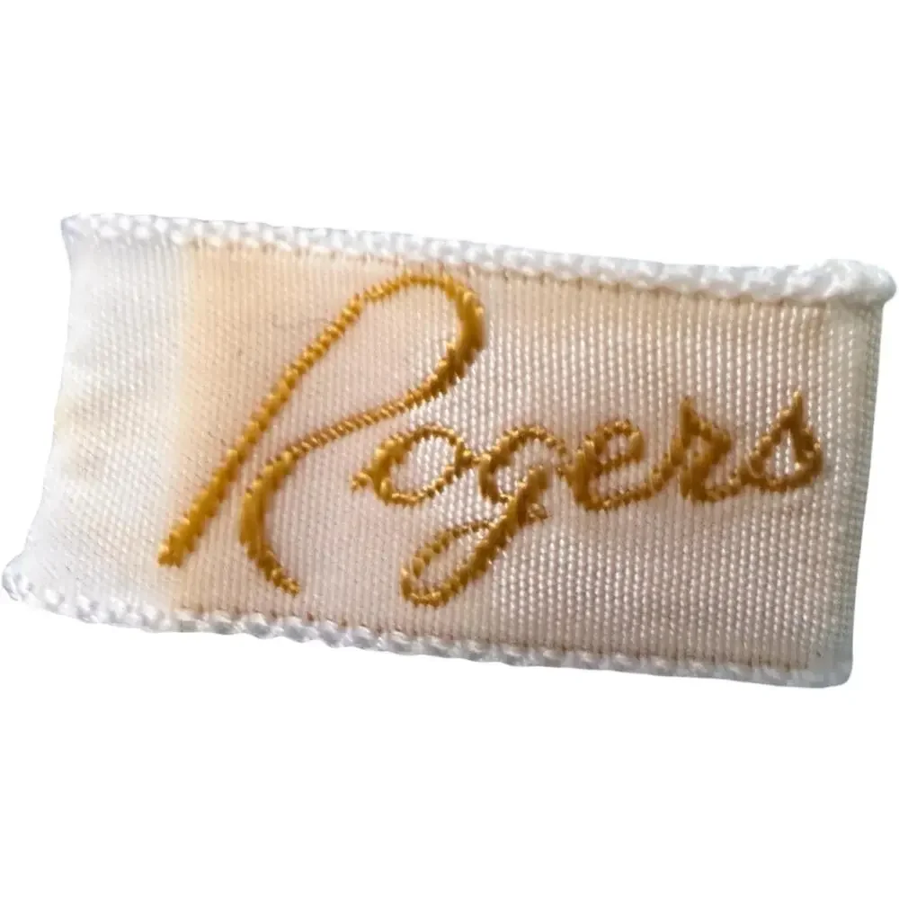Vintage 1960s Rogers Baby Blue Nylon Tricot Full Slip Embroidered Lace Bodice 40